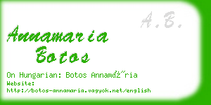 annamaria botos business card